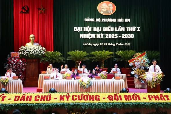 Phiên trù bị Đại hội Đại biểu Đảng bộ phường Hải An lần thứ I, nhiệm kỳ 2025 - 2030