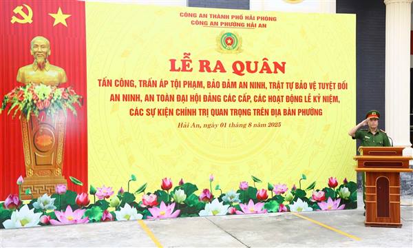 CÔNG AN PHƯỜNG HẢI AN RA QUÂN TẤN CÔNG, TRẤN ÁP TỘI PHẠM, BẢO ĐẢM AN NINH, TRẬT TỰ TRÊN ĐỊA BÀN