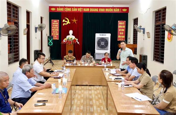 Chi bộ Tổ dân phố Tràng Cát 7 tổ chức sinh hoạt định kỳ tháng 8/2025