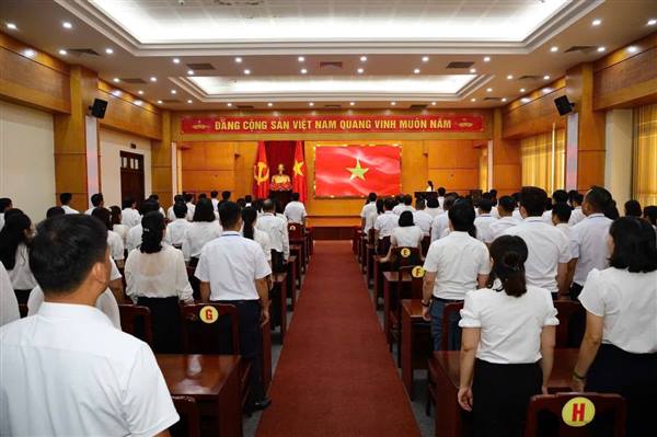 Phường Hải An tổ chức Lễ sinh hoạt dưới cờ tháng 8/2025