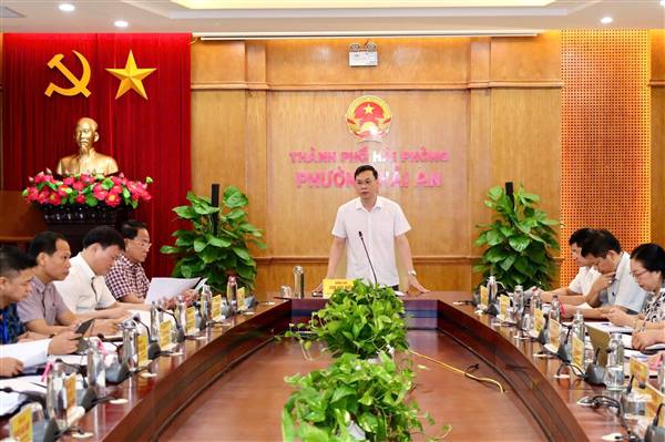 UBND phường Hải An họp phiên thường kỳ tháng 8/2025