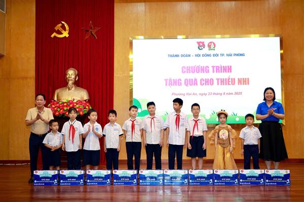 Đoàn phường - Hội đồng Đội phường Hải An tổ chức chương trình “Ngày hội thiếu nhi vui khoẻ - Hè năm 2025”