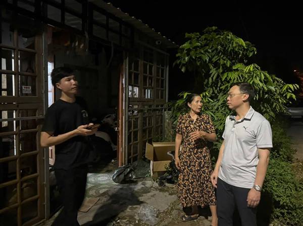 UBND phường Hải An và Công an phường yêu cầu người dân thuê trọ di dời khỏi các khu trọ nằm trong diện tích đất bị thu hồi