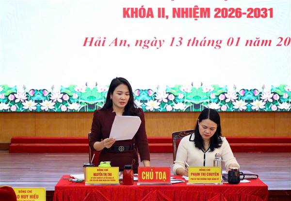 Đảng ủy - HĐND - UBND - UBMTTQ Việt Nam phường Hải An tổ chức hội nghị liên tịch lấy ý kiến nhận xét và bày tỏ sự tín nhiệm của cử tri nơi công tác đối với những người ứng cử đại biểu HĐND các cấp nhiệm kỳ 2026-2031.