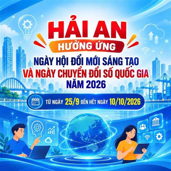 HẢI AN HƯỞNG ỨNG NGÀY HỘI ĐỔI MỚI SÁNG TẠO VÀ NGÀY CHUYỂN ĐỔI SỐ QUỐC GIA NĂM 2026