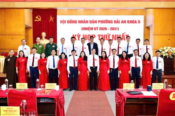 KỲ HỌP THỨ NHẤT HĐND PHƯỜNG HẢI AN KHÓA II, NHIỆM KỲ 2026 - 2031 THÀNH CÔNG TỐT ĐẸP