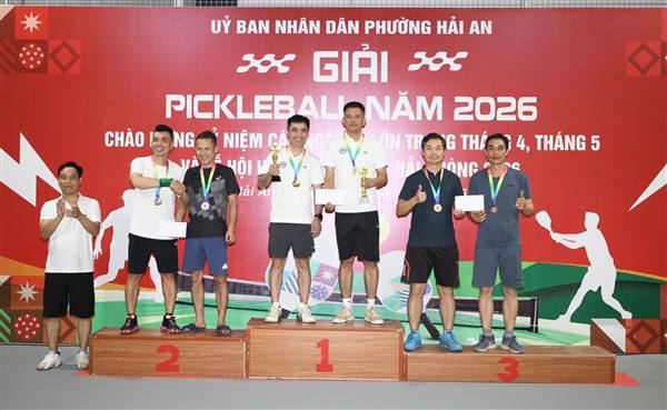 BẾ MẠC GIẢI PICKLEBALL PHƯỜNG HẢI AN NĂM 2026
