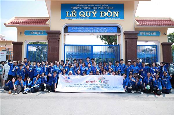 TUỔI TRẺ HẢI AN TRIỂN KHAI ĐỘI HÌNH HOA PHƯỢNG ĐỎ TIẾP SỨC MÙA THI NĂM 2026 - PHÁT HUY VAI TRÒ TÌNH NGUYỆN, XUNG KÍCH, SÁNG TẠO