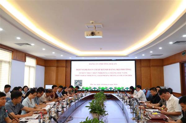 Hội nghị Ban Chấp hành Đảng bộ phường Hải An sơ kết thực hiện nhiệm vụ 6 tháng đầu năm; triển khai nhiệm vụ, giải pháp trọng tâm 6 tháng cuối năm 2026.