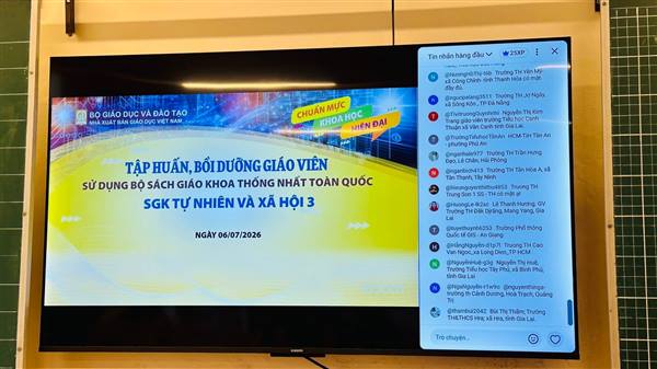 Trường Tiểu học Tràng Cát tham gia tập huấn sử dụng sách giáo khoa môn Tự nhiên và Xã hội lớp 3 năm học 2026-2027