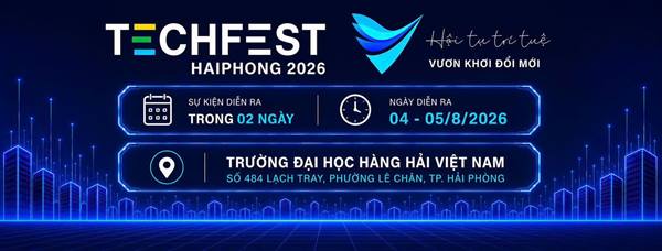 Techfest Haiphong 2026 là sự kiện khoa học công nghệ và đổi mới sáng tạo thường niên lớn nhất thành phố Hải Phòng, do Sở Khoa học và Công nghệ tổ chức. Bước sang năm thứ 9, Techfest Haiphong 2026 mang chủ đề: “Hội tụ trí tuệ - Vươn khơi đổi mới”. 