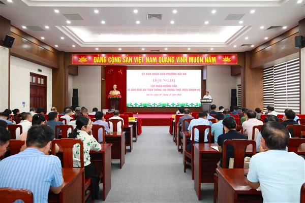 PHƯỜNG HẢI AN TẬP HUẤN HƯỚNG DẪN BẢO ĐẢM AN TOÀN THÔNG TIN TRONG THỰC HIỆN NHIỆM VỤ
