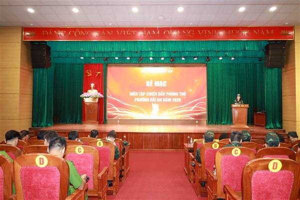 PHƯỜNG HẢI AN TỔ CHỨC THÀNH CÔNG CUỘC DIỄN TẬP CHIẾN ĐẤU PHÒNG THỦ NĂM 2026