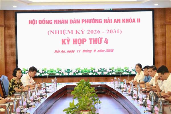HĐND PHƯỜNG HẢI AN KHÓA II TỔ CHỨC KỲ HỌP THỨ 4 (KỲ HỌP CHUYÊN ĐỀ)