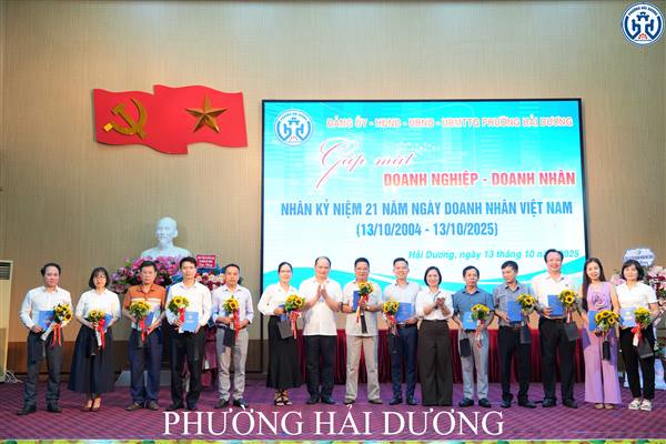 PHƯỜNG HẢI DƯƠNG GẶP MẶT DOANH NGHIỆP, DOANH NHÂN KỶ NIỆM NGÀY DOANH NHÂN VIỆT NAM