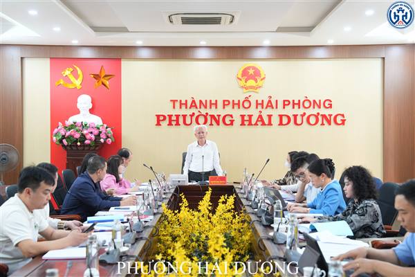 ĐẢNG ỦY PHƯỜNG HẢI DƯƠNG TỔ CHỨC HỘI NGHỊ KIỂM ĐIỂM TẬP THỂ BAN THƯỜNG VỤ NĂM 2025