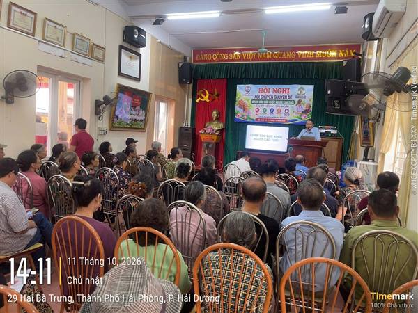 TRẠM Y TẾ PHƯỜNG HẢI DƯƠNG TẬN TÂM CHĂM SÓC SỨC KHỎE NGƯỜI CAO TUỔI