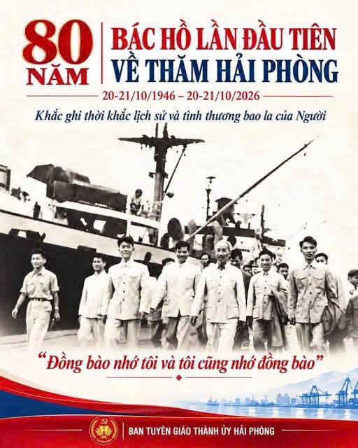 80 NĂM BÁC HỒ LẦN ĐẦU TIÊN VỀ THĂM HẢI PHÒNG: KHẮC GHI THỜI KHẮC LỊCH SỬ VÀ TÌNH THƯƠNG BAO LA CỦA LÃNH TỤ