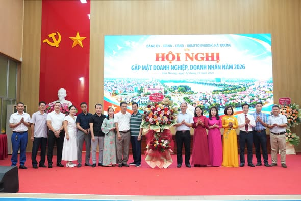 PHƯỜNG HẢI DƯƠNG GẶP MẶT DOANH NGHIỆP, DOANH NHÂN NHÂN KỶ NIỆM NGÀY DOANH NHÂN VIỆT NAM
