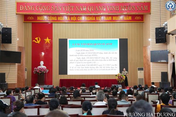 PHƯỜNG HẢI DƯƠNG TỔ CHỨC LỚP TẬP HUẤN  KIẾN THỨC AN TOÀN THỰC PHẨM NĂM 2026