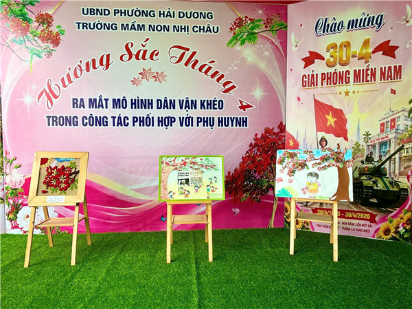 TRƯỜNG MẦM NON NHỊ CHÂU TỔ CHỨC CHUỖI HOẠT ĐỘNG “HƯƠNG SẮC THÁNG 4”