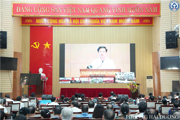 PHƯỜNG HẢI DƯƠNG THAM DỰ HỘI NGHỊ TIẾP XÚC CỬ TRI SAU KỲ HỌP THỨ NHẤT, QUỐC HỘI VIỆT NAM KHÓA XVI THEO HÌNH THỨC TRỰC TUYẾN