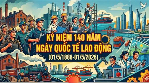 KỶ NIỆM 140 NĂM NGÀY QUỐC TẾ LAO ĐỘNG (01/5/1886 – 01/5/2026)
