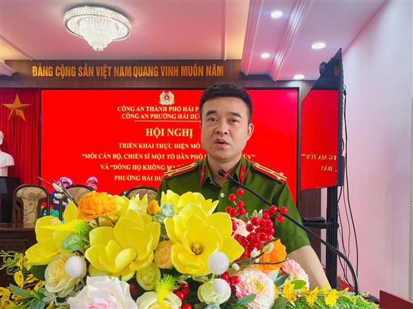 Công an phường Hải Dương: Triển khai mô hình “Mỗi cán bộ Công an - Một Tổ dân phố, thôn không ma túy” và “Dòng họ không ma túy”
