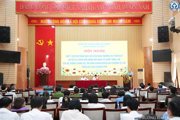 Cụm số 7 góp ý dự thảo báo cáo sơ kết 1 năm vận hành mô hình chính quyền địa phương 2 cấp