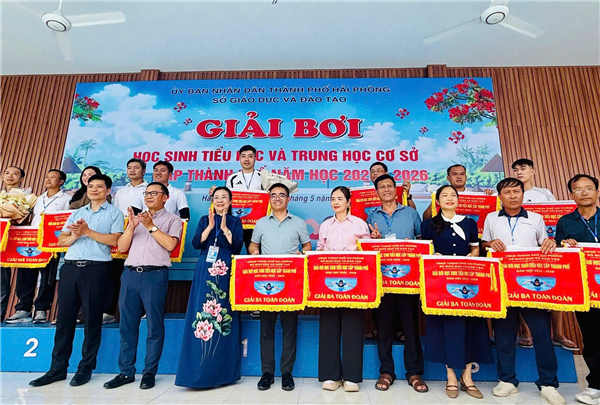PHƯỜNG HẢI DƯƠNG ĐẠT GIẢI BA TOÀN ĐOÀN TẠI GIẢI BƠI HỌC SINH THÀNH PHỐ 