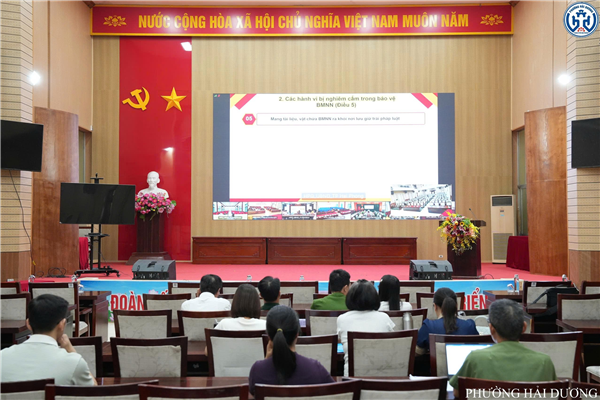PHƯỜNG HẢI DƯƠNG THAM GIA HỘI NGHỊ TẬP HUẤN LUẬT BẢO VỆ BÍ MẬT NHÀ NƯỚC