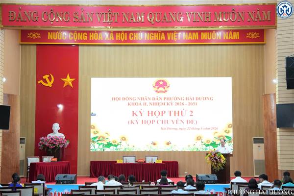 HĐND PHƯỜNG HẢI DƯƠNG THÔNG QUA NHIỀU NGHỊ QUYẾT QUAN TRỌNG TẠI KỲ HỌP THỨ HAI (KỲ HỌP CHUYÊN ĐỀ)
