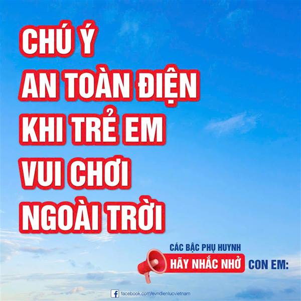 Chú ý an toàn điện khi trẻ em vui chơi ngoài trời