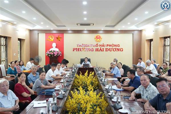 ỦY BAN MTTQ VIỆT NAM PHƯỜNG HẢI DƯƠNG TỔ CHỨC ĐIỂM CẦU TRỰC TUYẾN HỌC TẬP, QUÁN TRIỆT NGHỊ QUYẾT ĐẠI HỘI MTTQ VIỆT NAM LẦN THỨ XI