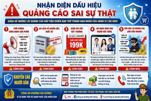 NHẬN DIỆN DẤU HIỆU QUẢNG CÁO SAI SỰ THẬT