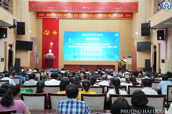 PHƯỜNG HẢI DƯƠNG TẬP HUẤN KỸ NĂNG ỨNG DỤNG TRÍ TUỆ NHÂN TẠO, CÔNG NGHỆ THÔNG TIN VÀ CHUYỂN ĐỔI SỐ