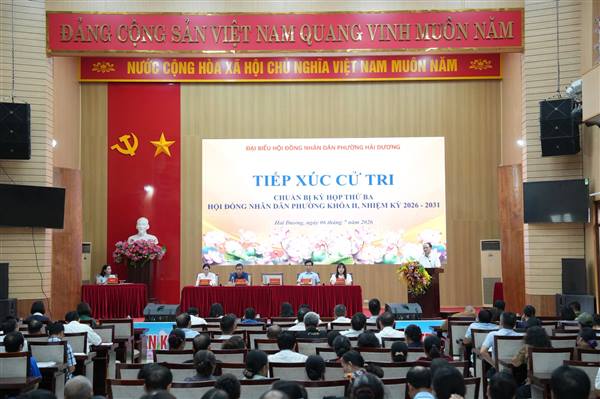 PHƯỜNG HẢI DƯƠNG TIẾP XÚC CỬ TRI TRƯỚC KỲ HỌP THƯỜNG LỆ GIỮA NĂM 2026 HĐND PHƯỜNG KHÓA II