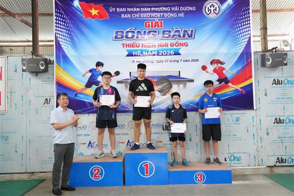 SÔI NỔI GIẢI BÓNG BÀN HÈ PHƯỜNG HẢI DƯƠNG NĂM 2026