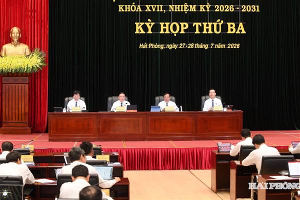 Kỳ họp thứ 3 HĐND thành phố Hải Phòng xem xét, quyết định nhiều chính sách quan trọng 👇