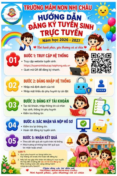THÔNG BÁO TUYỂN SINH NĂM HỌC 2026-2027🏫