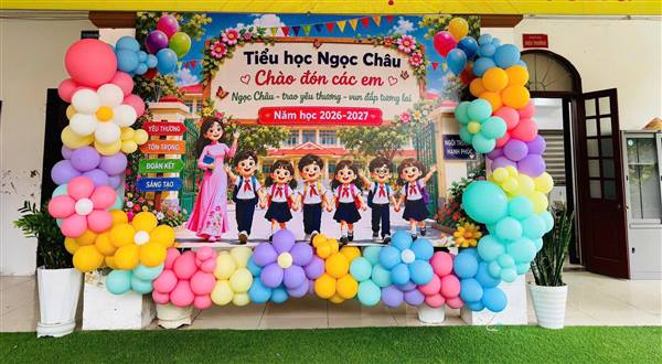 TRƯỜNG TIỂU HỌC NGỌC CHÂU SẴN SÀNG ĐÓN NĂM HỌC MỚI SAU SÁP NHẬP