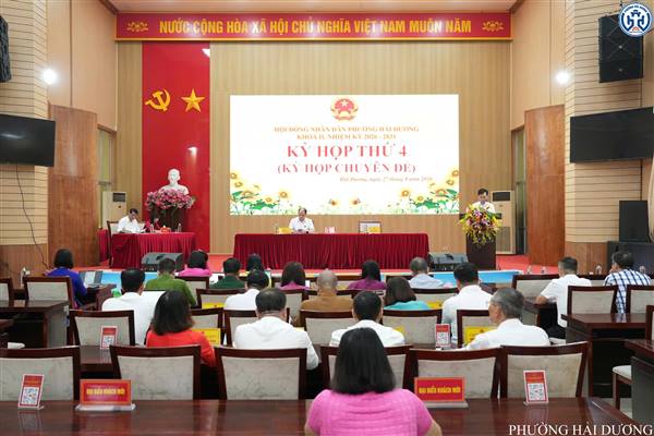 HĐND PHƯỜNG HẢI DƯƠNG TỔ CHỨC KỲ HỌP THỨ 4 (KỲ HỌP CHUYÊN ĐỀ)