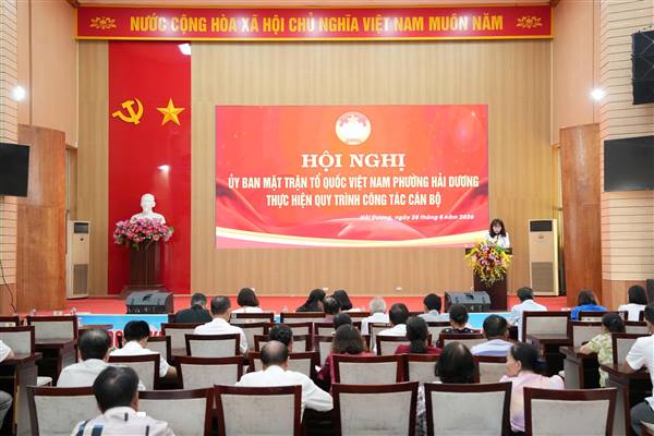 PHƯỜNG HẢI DƯƠNG KIỆN TOÀN ỦY BAN MTTQ VIỆT NAM, TRIỂN KHAI CỔNG MẶT TRẬN SỐ 24/7 VÀ MÔ HÌNH “THÁNG NGHE DÂN NÓI”