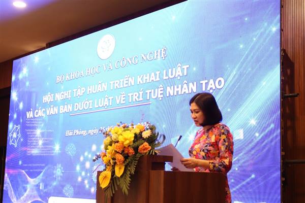 Hội nghị tập huấn triển khai Luật và các văn bản dưới Luật về Luật Trí tuệ nhân tạo

