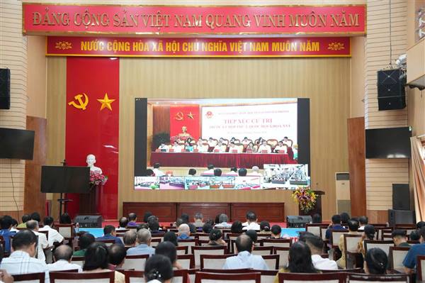 PHƯỜNG HẢI DƯƠNG THAM DỰ HỘI NGHỊ TIẾP XÚC CỬ TRI TRƯỚC KỲ HỌP THỨ 2, QUỐC HỘI KHÓA XVI