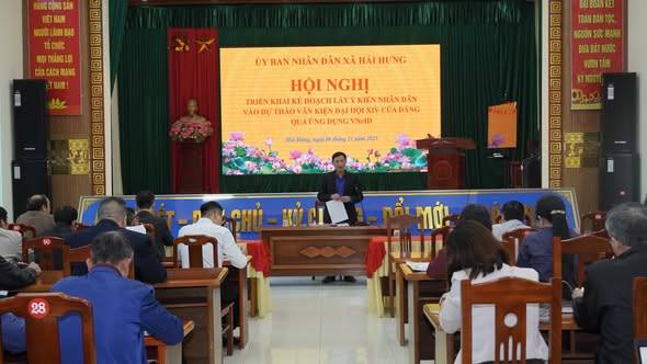 HỘI NGHỊ TRIỂN KHAI KẾ HOẠCH LẤY Ý KIẾN NHÂN DÂN VÀO CÁC DỰ THẢO VĂN KIỆN ĐẠI HỘI XIV CỦA ĐẢNG QUA ỨNG DỤNG VNeID 