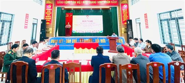 ỦY BAN MTTQ VIỆT NAM XÃ HẢI HƯNG TỔ CHỨC HỘI NGHỊ HIỆP THƯƠNG LẦN THỨ I