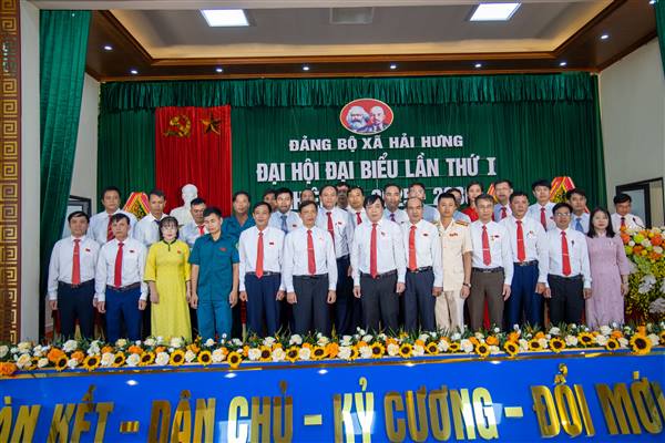 ĐẠI HỘI ĐẢNG BỘ XÃ HẢI HƯNG LẦN THỨ I, NHIỆM KỲ 2025-2030: XÂY DỰNG XÃ HẢI HƯNG TRỞ THÀNH ĐỊA PHƯƠNG PHÁT TRIỂN NHANH VÀ BỀN VỮNG