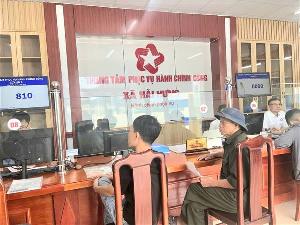 TRUNG TÂM PHỤC VỤ HÀNH CHÍNH CÔNG XÃ  HẢI HƯNG – NƠI PHỤC VỤ NHÂN DÂN BẰNG TINH THẦN TẬN TÂM VÀ TRÁCH NHIỆM