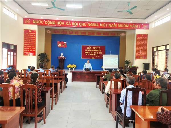 XÃ HẢI HƯNG TỔ CHỨC LẤY Ý KIẾN CỘNG ĐỒNG DÂN CƯ THAM GIA VÀO ĐỒ ÁN QHPK KHU CÔNG NGHIỆP THANH MIỆN 2.